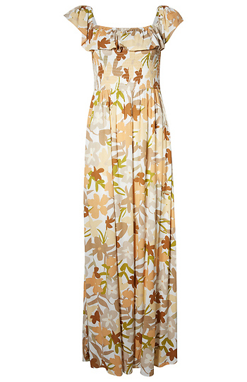 Square Neck Floral Maxi Dress Slide 1