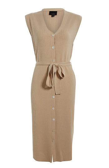 Waist Tie Midi Dress Slide 1