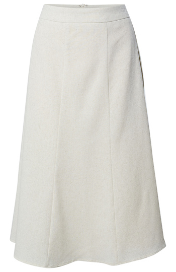 Linen Midi Skirt Slide 1