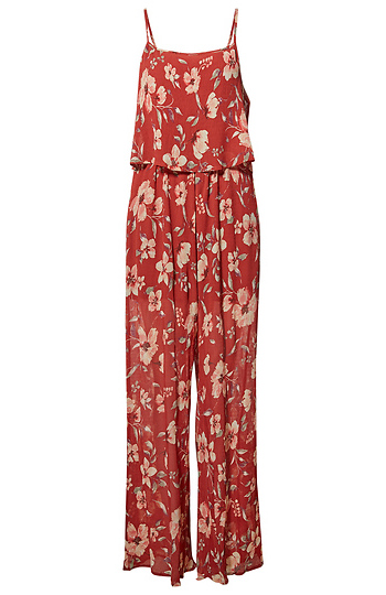 Floral Pleated Jumpsuit Slide 1