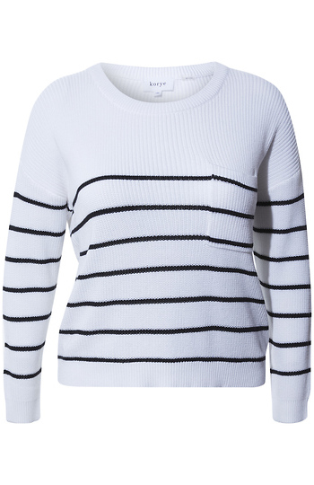 Nautical Striped Sweater Slide 1
