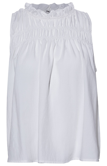 Ruffle Neck Sleeveless Top Slide 1