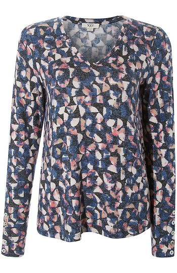 NIC+ZOE Printed Long Sleeve Slide 1