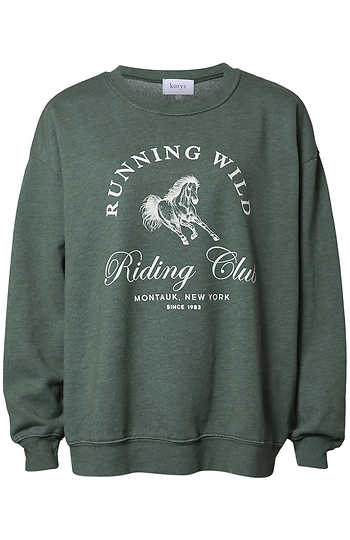 'Running Wild' Verbiage Sweatshirt Slide 1