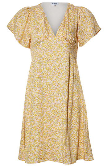 Back Tie Floral Dress Slide 1