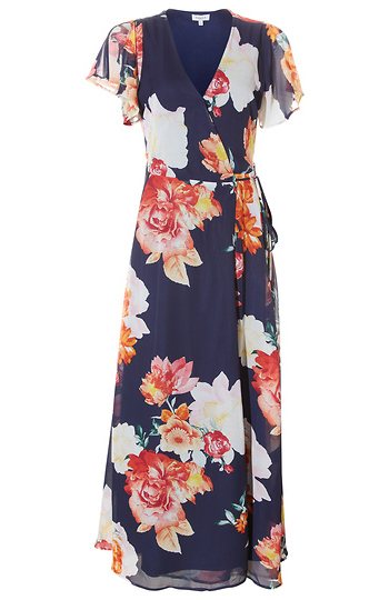 Floral Midi Dress Slide 1