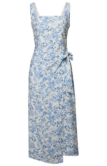 Floral Print Midi Dress Slide 1
