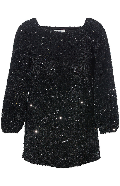dress with mesh sleeves Off-Shoulder Mesh Sleeve Cut-Out Dress, Black / M