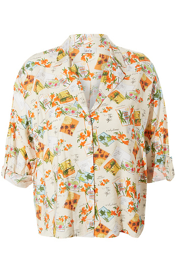 Greetings Button Down Shirt Slide 1