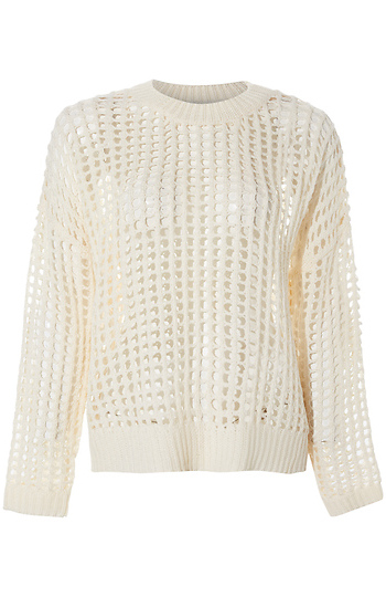 Open Knit Sweater Slide 1