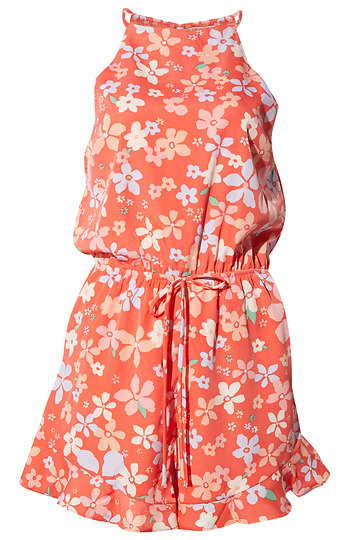 Halter Neck Floral Romper Slide 1