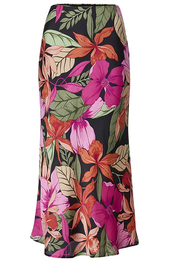 Floral Pull On Skirt Slide 1