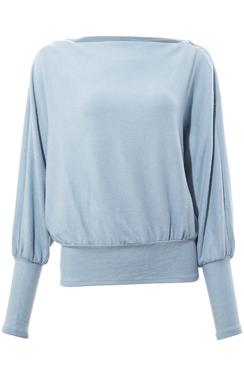 Long Sleeve Boat Neck Top Slide 1