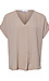 Roll-Up Short Sleeve V-Neck Top Thumb 1