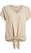 V Neck Tie Front Top Thumb 1