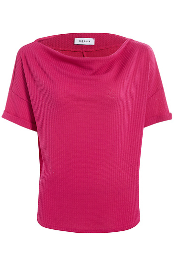 Cowl Neck Knit Top Slide 1