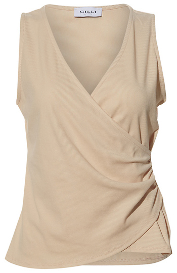 Sleeveless Side Shirring Top Slide 1