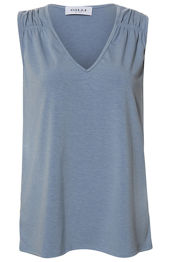 Shirring Detail Top Slide 1