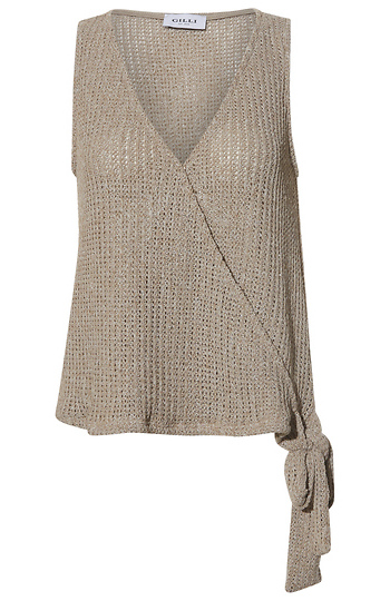 Sleeveless Side Tie Top Slide 1