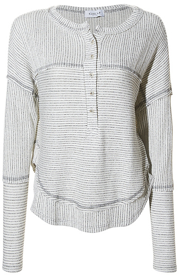 Quarter Button Long Sleeve Slide 1