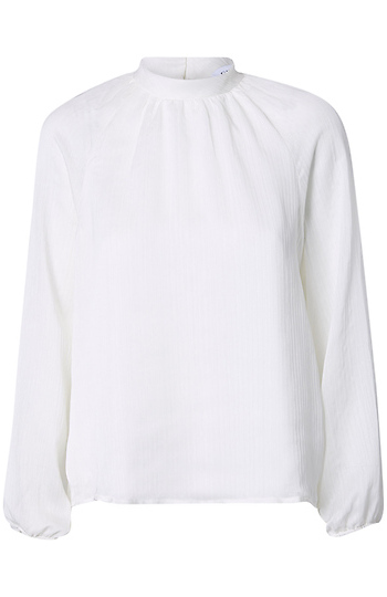 Long Sleeve Mock Chiffon Top Slide 1
