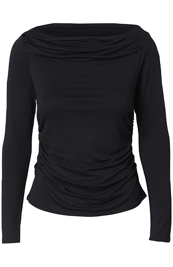 Cowl Boat Neck Top Slide 1