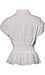 Linen Smocked Waist Top Thumb 2
