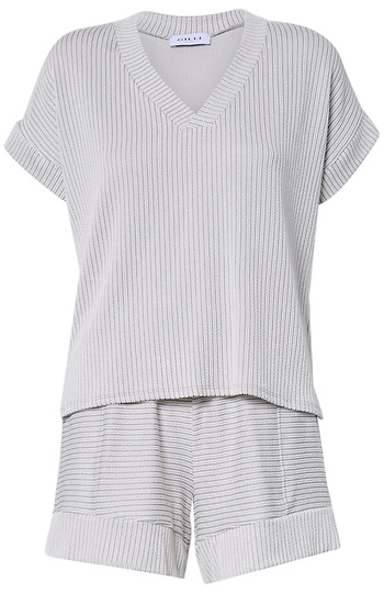 Striped Top and Short Set Slide 1