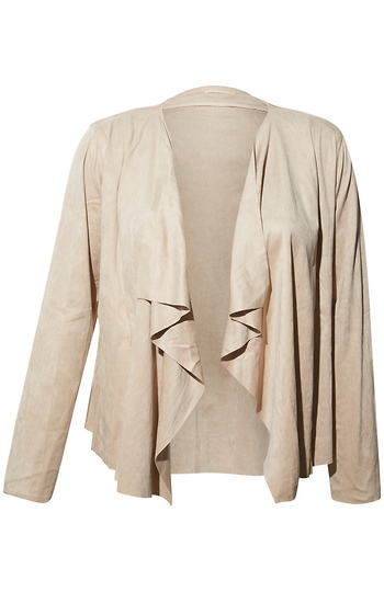 Waterfall Faux Suede Jacket Slide 1