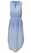Democracy Split Neck Sleeveless Midi Dress Thumb 1