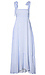 Striped Bow Strap Dress Thumb 1