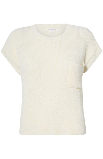 Rib Knit Short Sleeve Top Slide 1