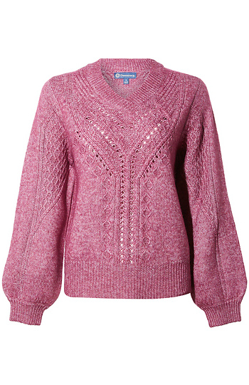 Democracy Cable Stitch Sweater Slide 1