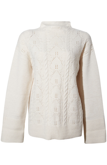 Democracy Cable Knit Sweater Slide 1