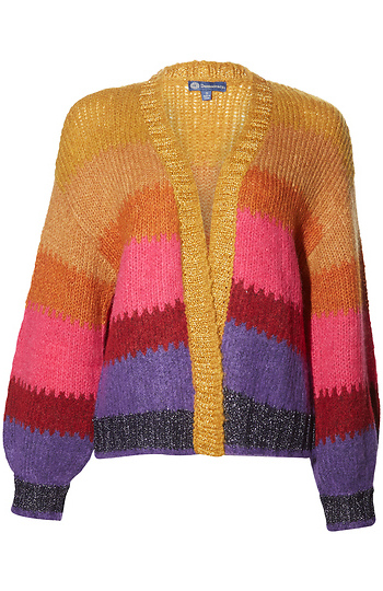 Democracy Multicolor Stripe Cardigan Slide 1