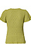 FLOUNCE SHORT SLEEVE, ROUND NECK, PEPLUM CROCHET SWEATER TOP Thumb 2