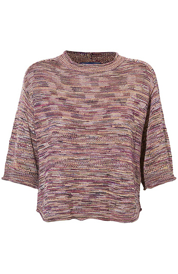 Democracy Round Neck Multi Color Sweater Slide 1