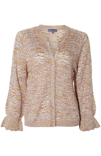 Democracy Multicolor Pointelle Cardigan Slide 1