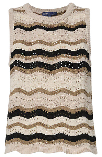 Democracy Wavy Stripe Top Slide 1