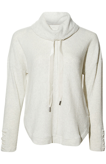 Democracy Long Sleeve Cowl Neck Top Slide 1