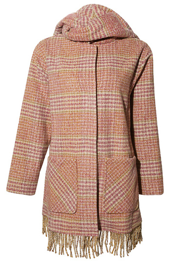 Democracy Houndstooth Poncho Coat Slide 1