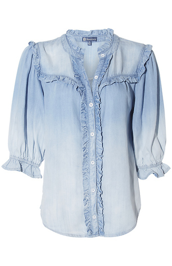 Democracy Ombre Ruffle Top Slide 1
