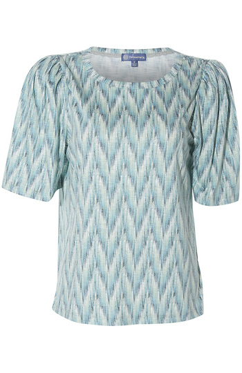 Democracy Scoop Neck Printed Top Slide 1