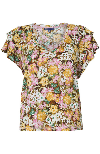 Democracy Tiered Bell Sleeve Top Slide 1