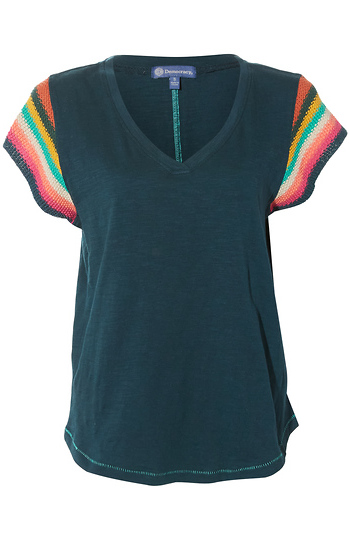 Democracy Crochet Cap Sleeve Top Slide 1