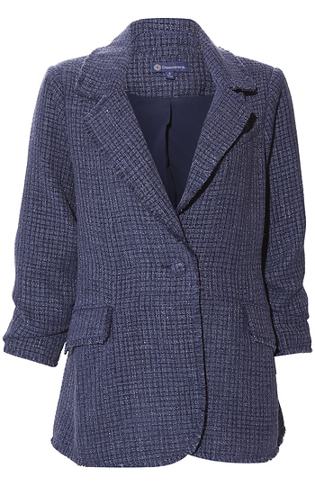 Democracy Ruched Sleeve Blazer Slide 1