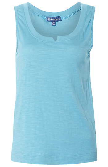 Democracy Scoop Neck Tank Top Slide 1