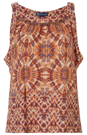 Democracy Scoop Neck Printed Tank Slide 1