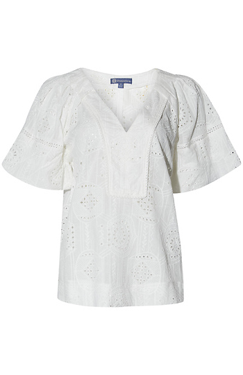 Democracy Eyelet Embroidered Top Slide 1