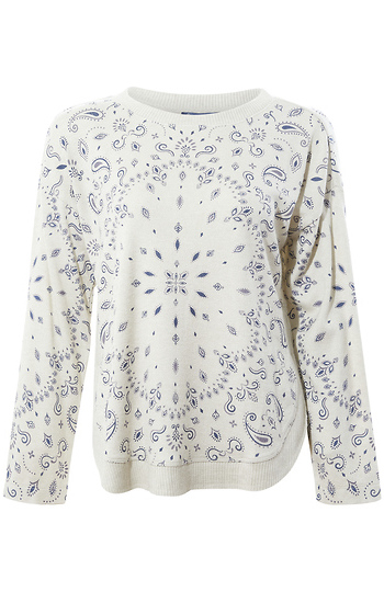 Democracy Paisley Long Sleeve Top Slide 1